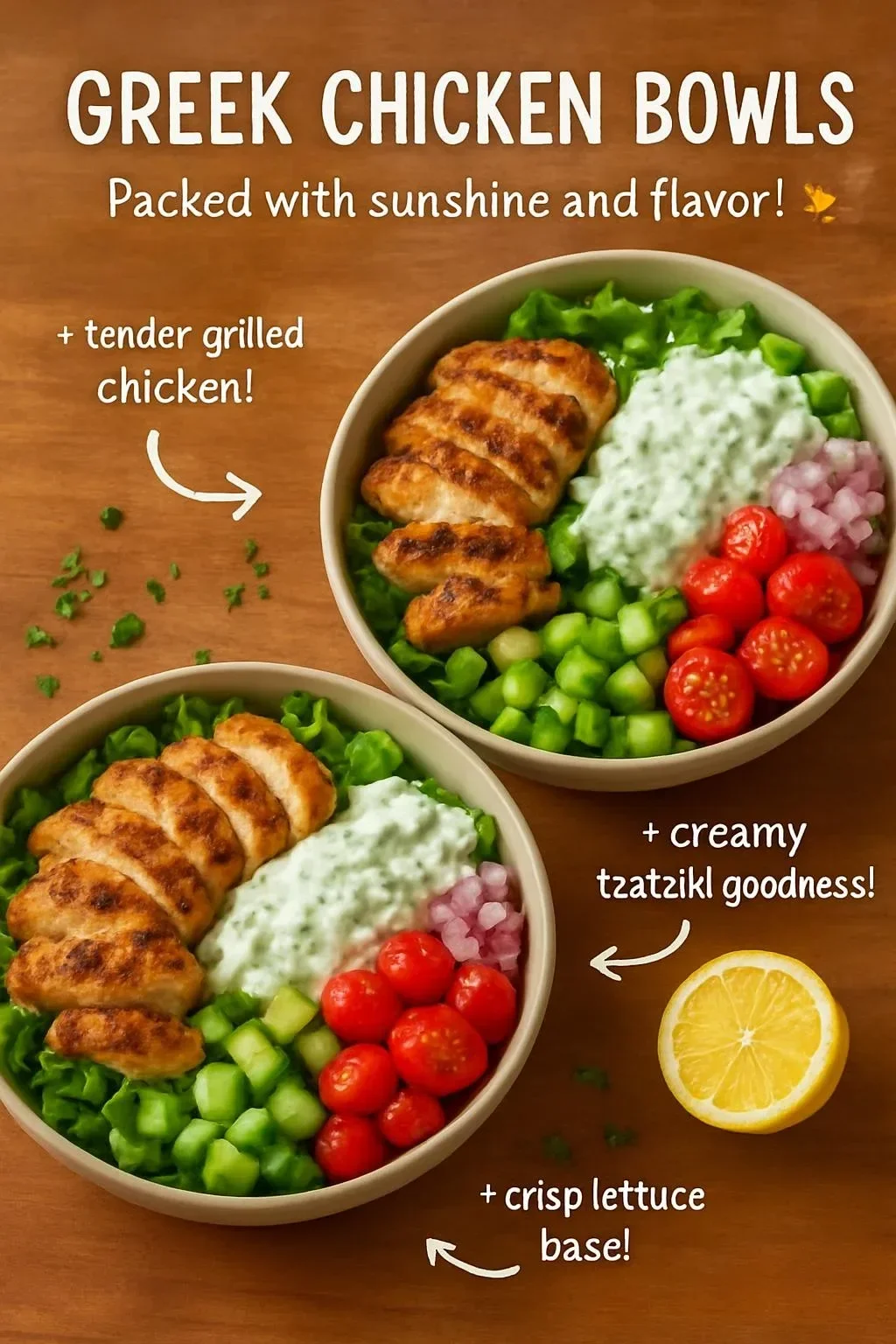 Greek Chicken Bowls