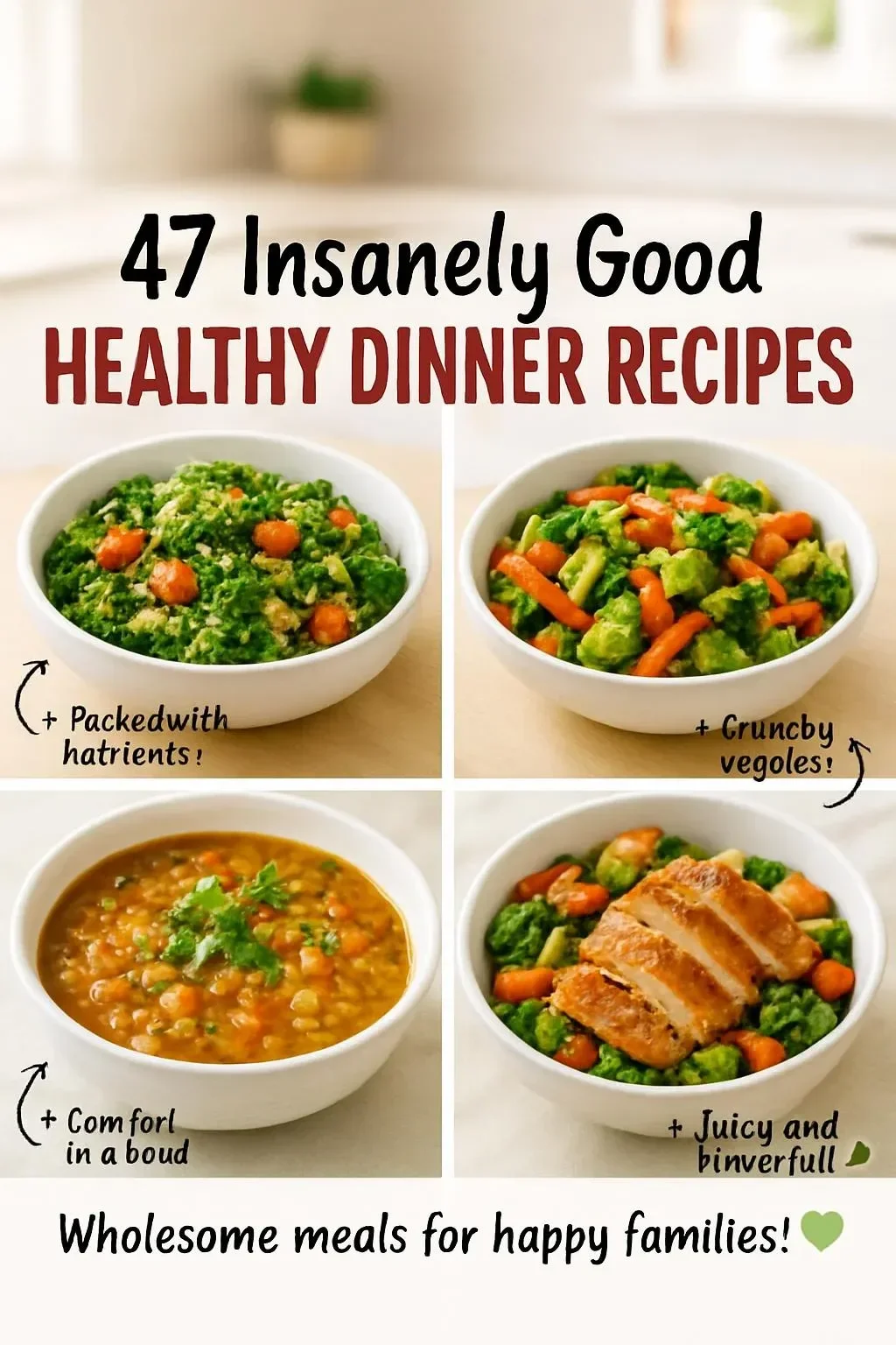 Healthy family dinner recipes featuring fresh ingredients on a beautifully set dinner table.